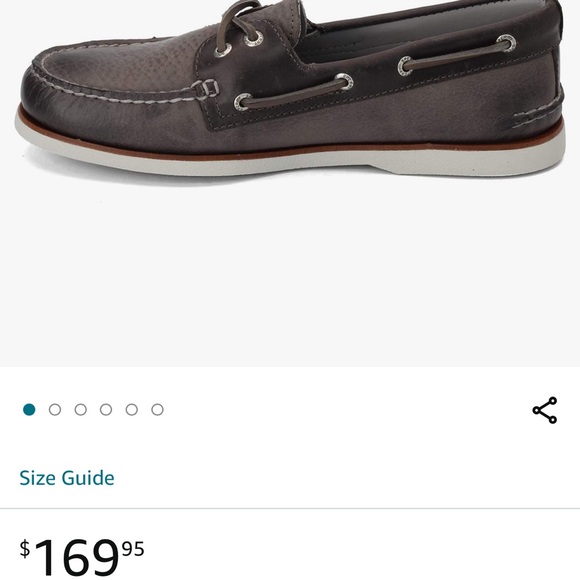 New Mens Sperry Top-Slider shoe in Navy blue leather, brown and light blue - Picture 4 of 4